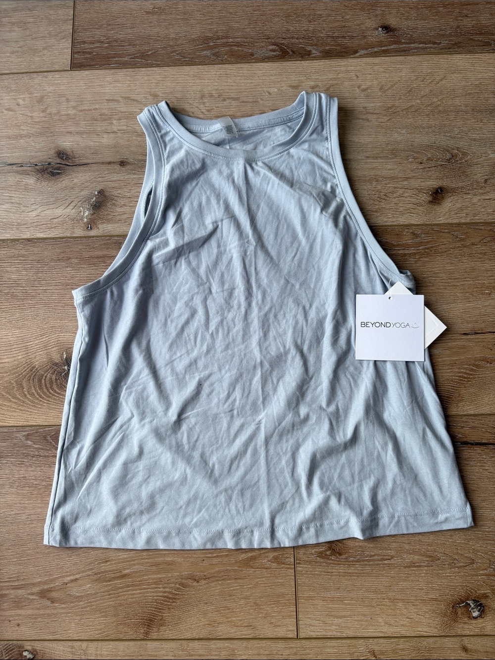 Beyond Yoga Pale Blue Sleeveless Tank Top